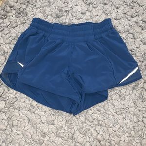 Blue Lululemon shorts size 4